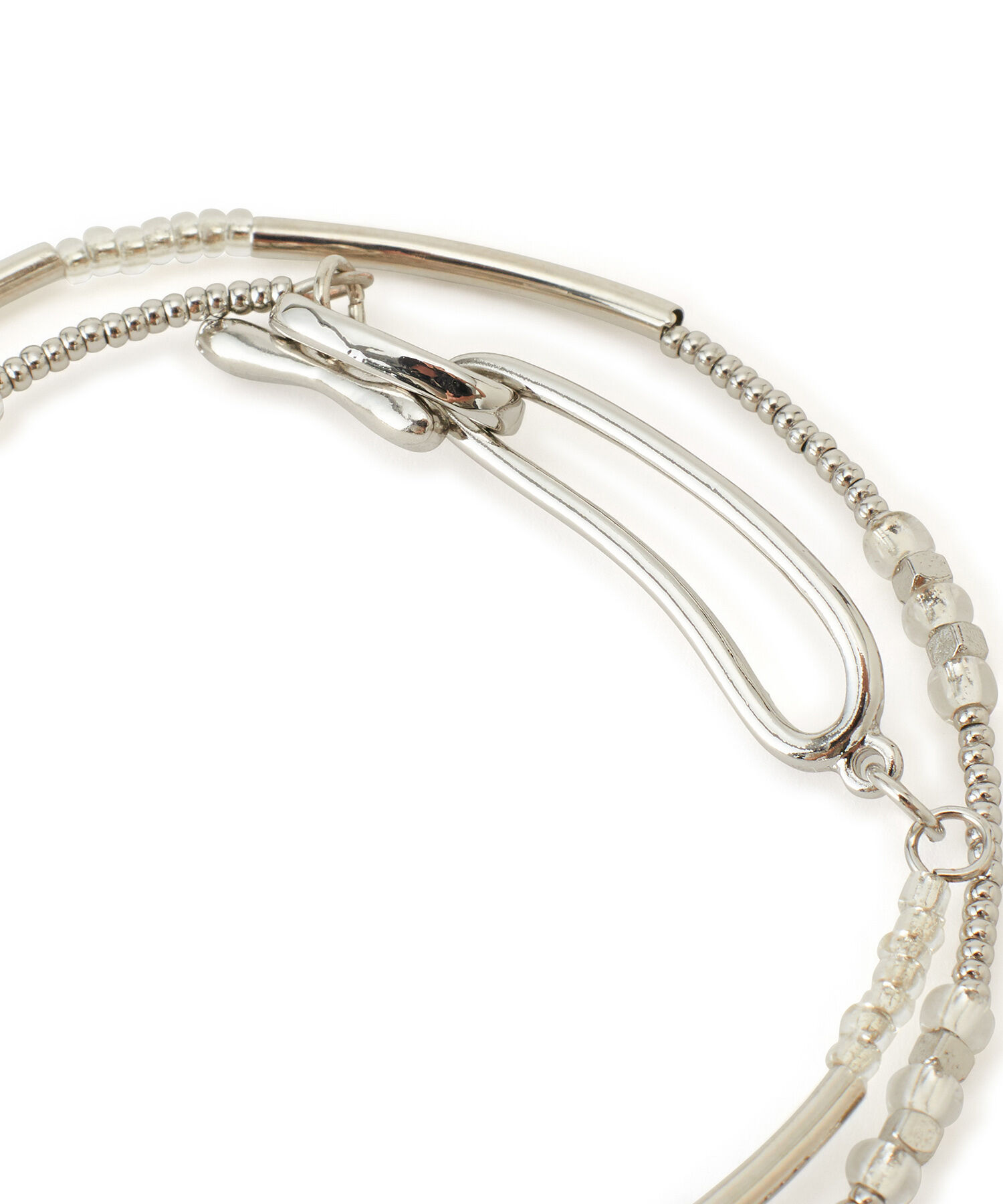 ROPE PICNIC PASSAGE「メタルカラーデザインマンテルパーツ2連ブレスレット」|ブレスレット・バングル|