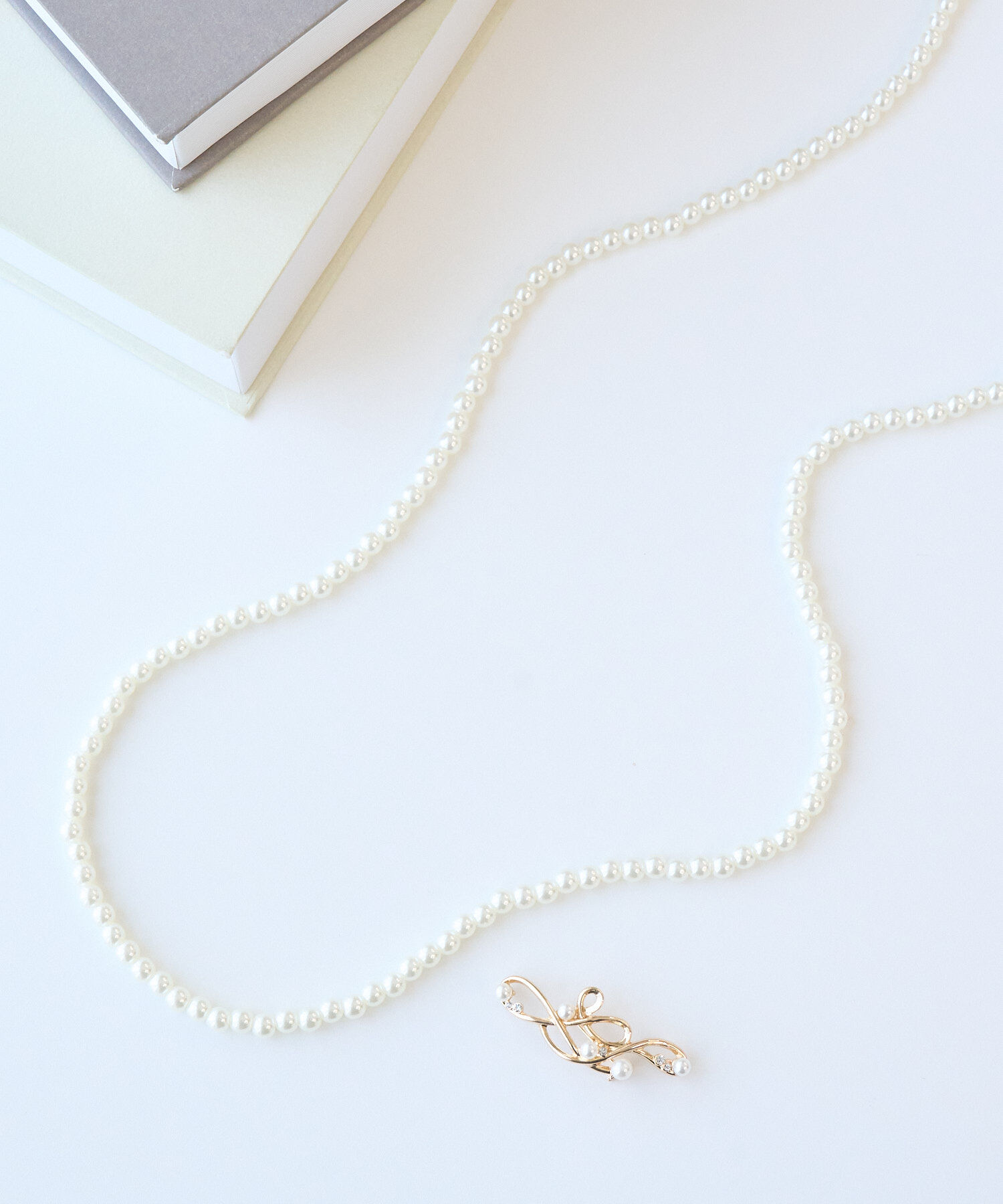 ROPE PICNIC PASSAGE「マルチウェイセパレートパールネックレス＆ブローチ」|ネックレス|ゴールド系(91)