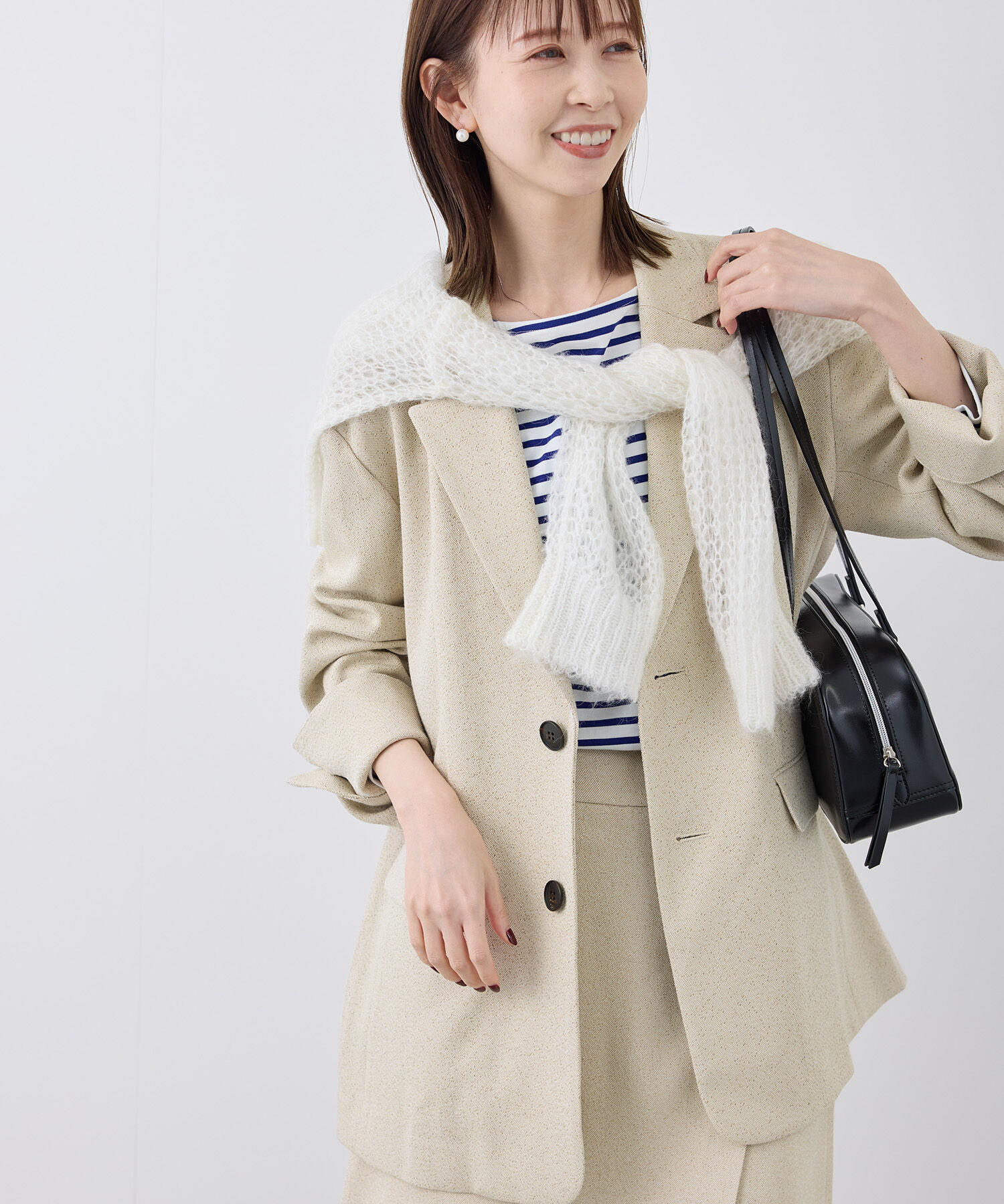 Rope&rsquo;Picnic「ツイードジャケット/セットアップ対応・リンクコーデ」|テーラードジャケット|ベージュ(27)