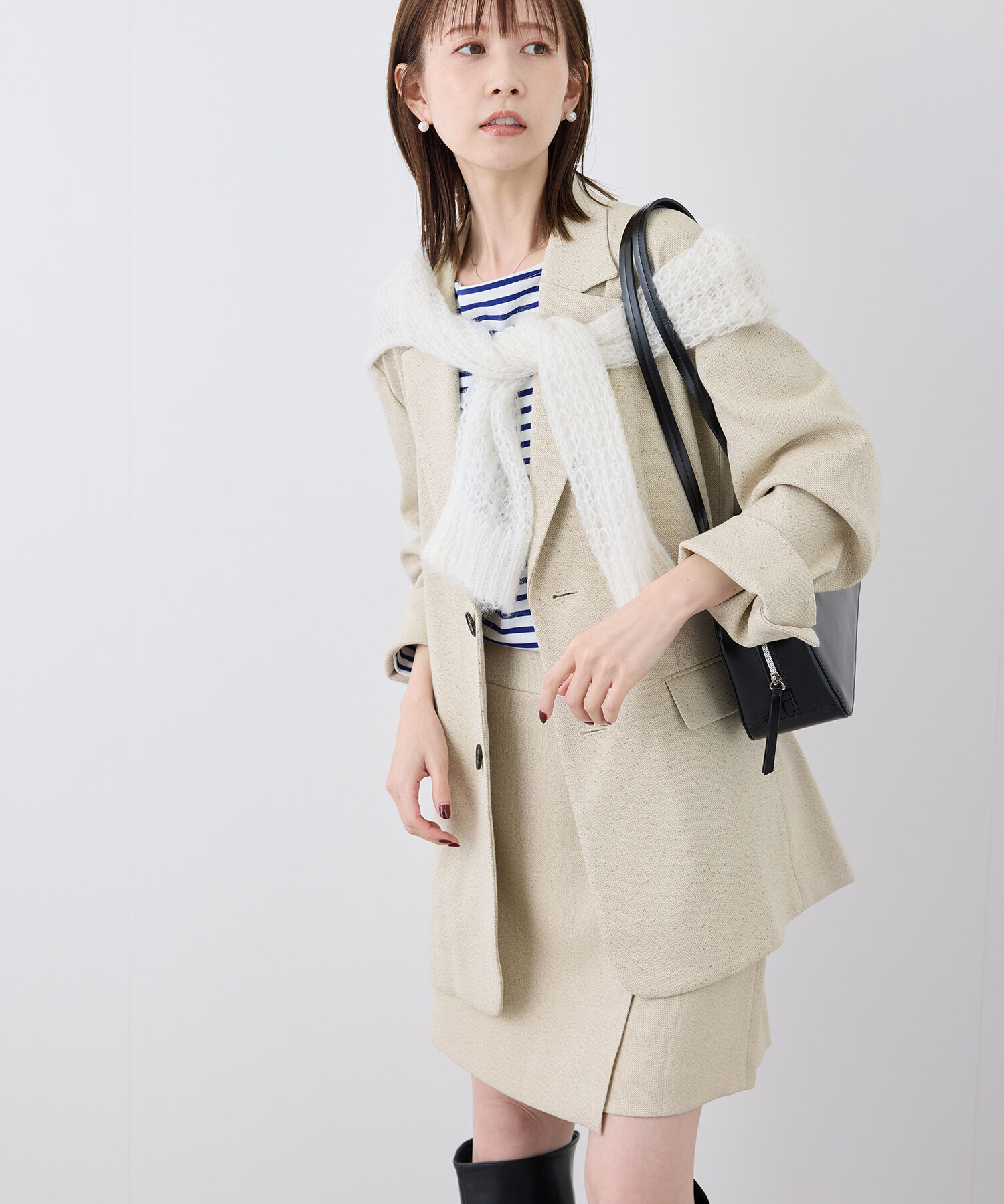 Rope&rsquo;Picnic「ツイードジャケット/セットアップ対応・リンクコーデ」|テーラードジャケット|