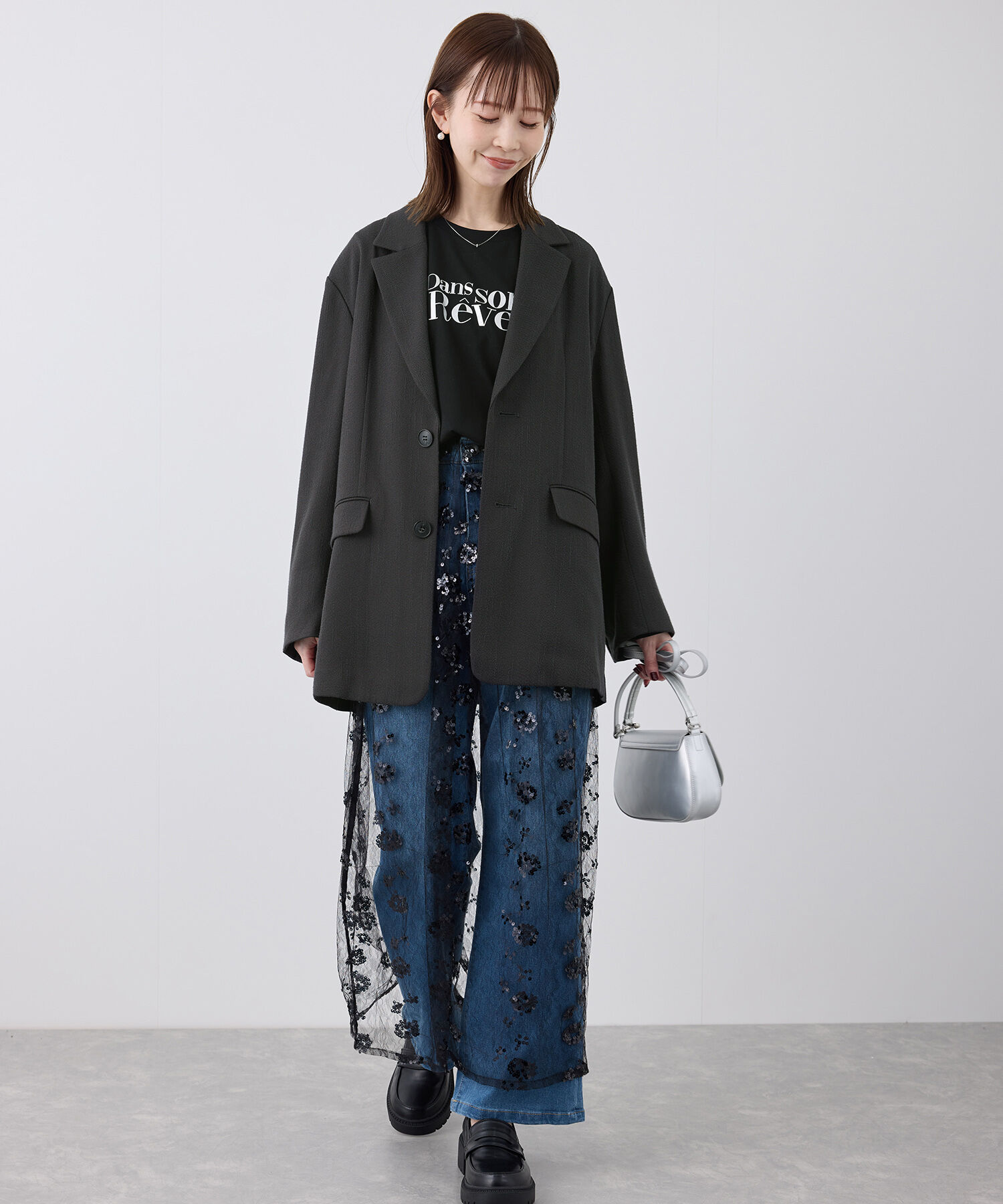 Rope&rsquo;Picnic「ツイードジャケット/セットアップ対応・リンクコーデ」|テーラードジャケット|