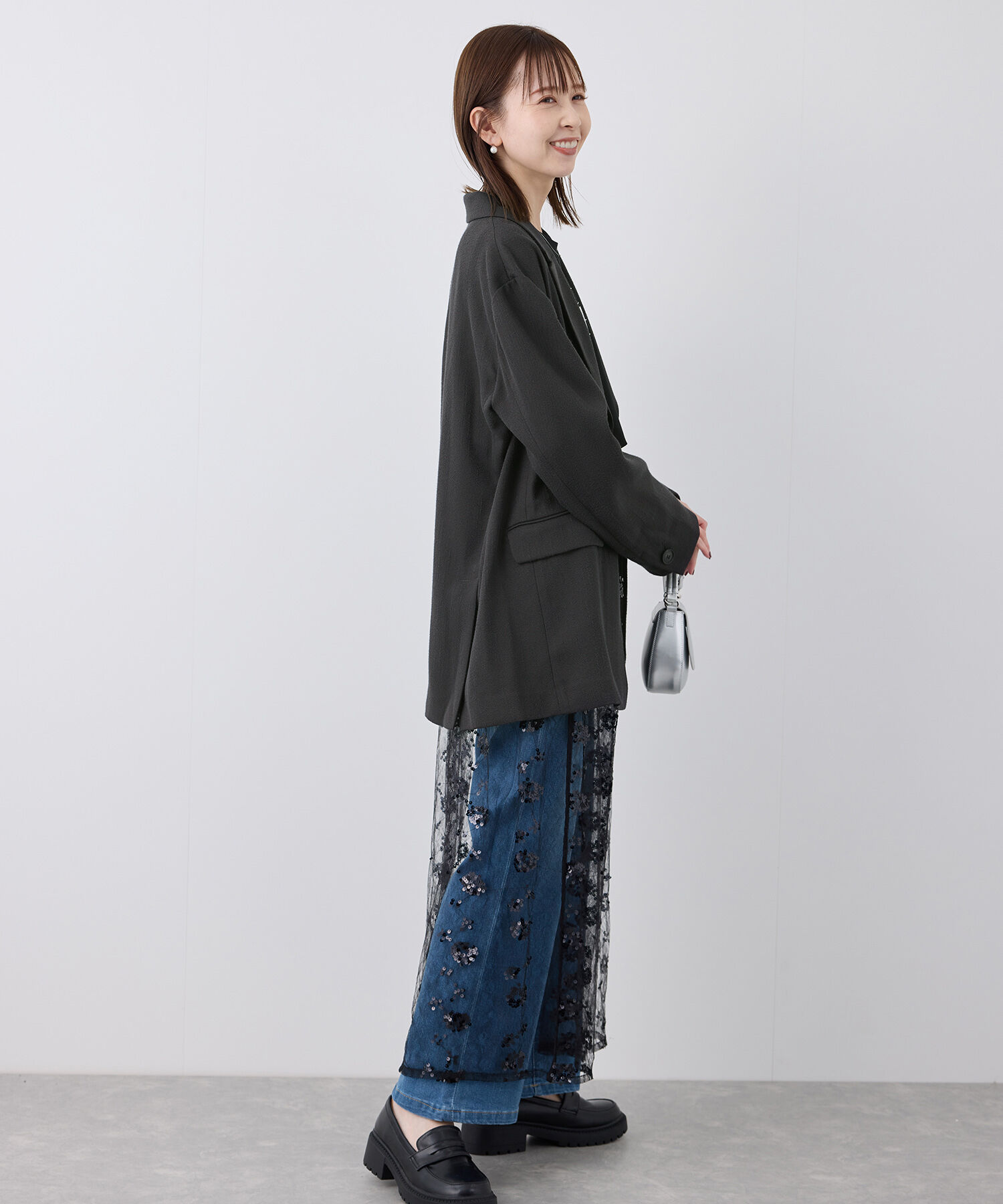 Rope&rsquo;Picnic「ツイードジャケット/セットアップ対応・リンクコーデ」|テーラードジャケット|