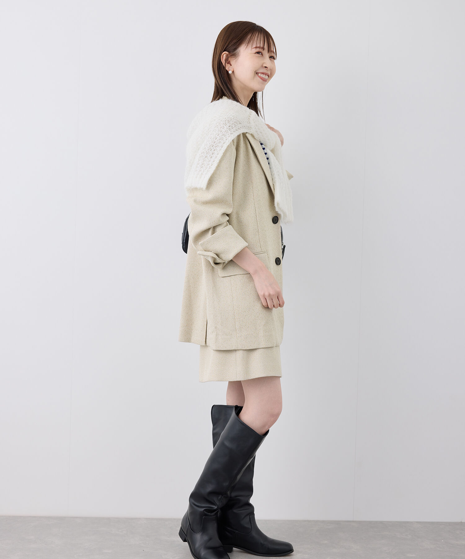 Rope&rsquo;Picnic「ツイードジャケット/セットアップ対応・リンクコーデ」|テーラードジャケット|