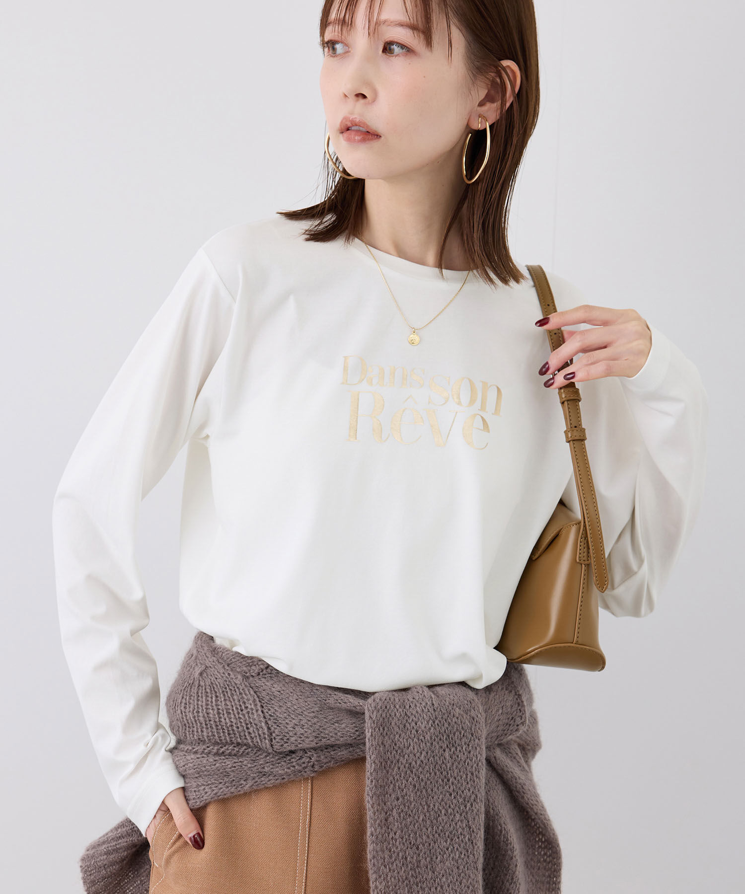 Rope&rsquo;Picnic「RENUアソートロングTシャツ」|Tシャツ・カットソー|ホワイト(10)