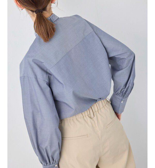 Rope&rsquo;Picnic「【花粉ガード・防シワ】ボリューム袖ボウタイブラウス」|シャツ・ブラウス|