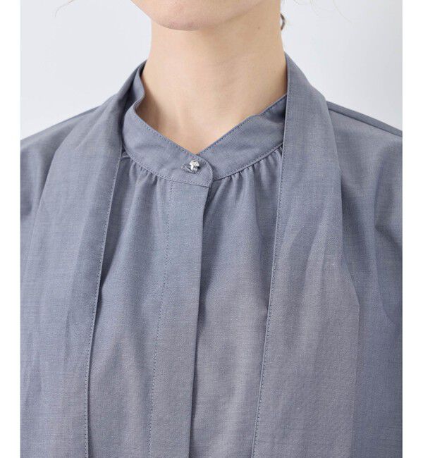 Rope&rsquo;Picnic「【花粉ガード・防シワ】ボリューム袖ボウタイブラウス」|シャツ・ブラウス|