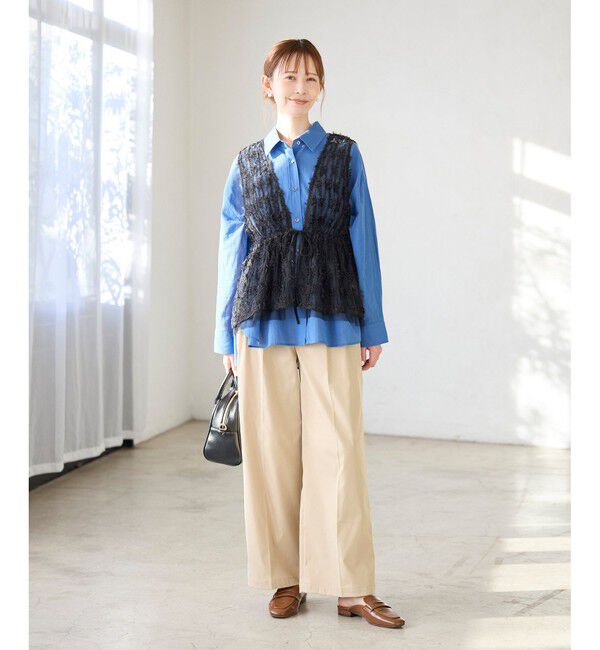 Rope&rsquo;Picnic「フリンジチュールジレ」|ベスト・ジレ|