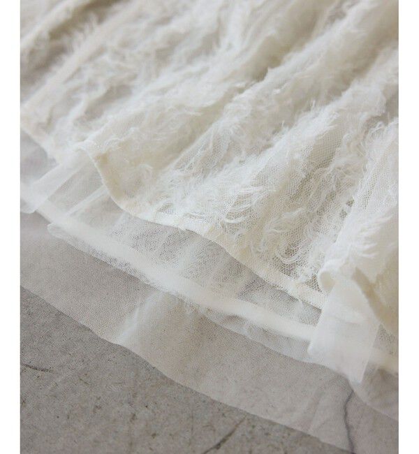 Rope&rsquo;Picnic「フリンジチュールジレ」|ベスト・ジレ|