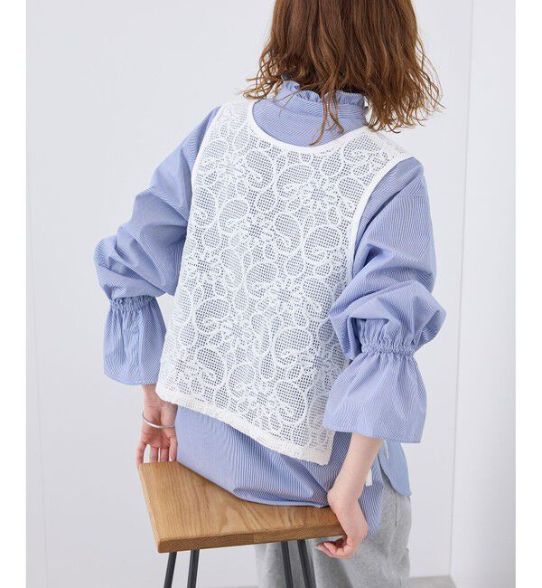 Rope&rsquo;Picnic「サイドリボンレースベスト」|ベスト・ジレ|