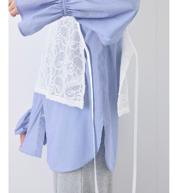 Rope&rsquo;Picnic「サイドリボンレースベスト」|ベスト・ジレ|