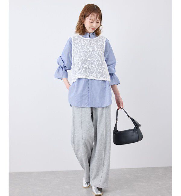 Rope&rsquo;Picnic「サイドリボンレースベスト」|ベスト・ジレ|