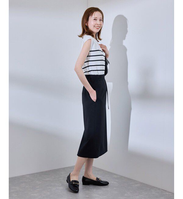 Rope&rsquo;Picnic「【UV対応】【リネンライク・シリーズ】アイラインスカート/通勤・セットアップ対応」|スカート|