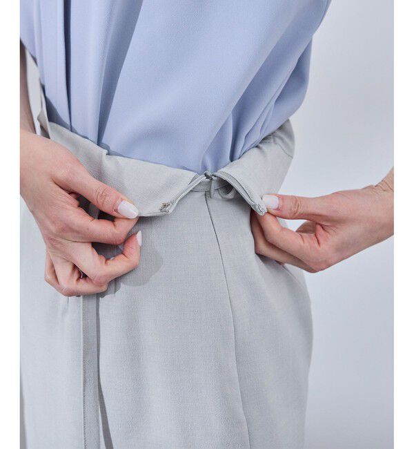 Rope&rsquo;Picnic「【UV対応】【リネンライク・シリーズ】アイラインスカート/通勤・セットアップ対応」|スカート|