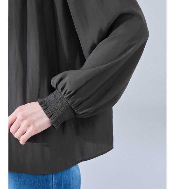 Rope&rsquo;Picnic「割繊ギャザーブラウス」|シャツ・ブラウス|