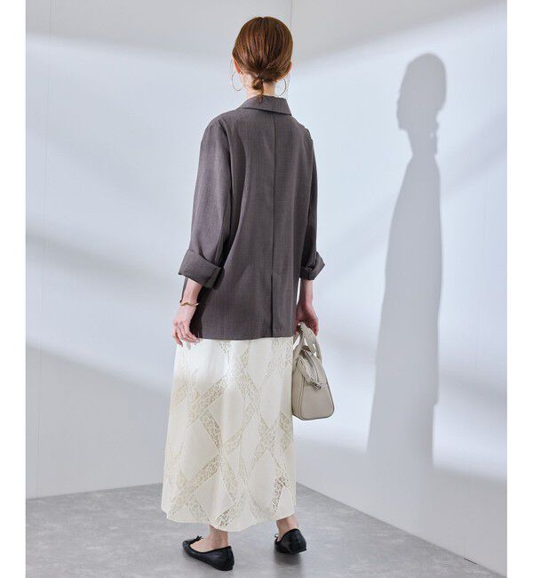 Rope&rsquo;Picnic「ダイアゴナルレーシースカート」|スカート|