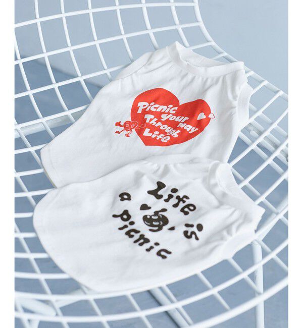 ROPE PICNIC PASSAGE「【Chocomoo&times;ROPE' PICNIC】【DOG】【接触冷感】ロゴTシャツ」|その他|