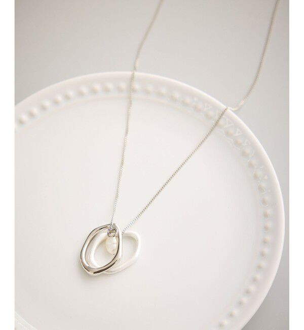ROPE PICNIC PASSAGE「コンビメタル&times;パールトップペンダント」|ネックレス|シルバー(93)
