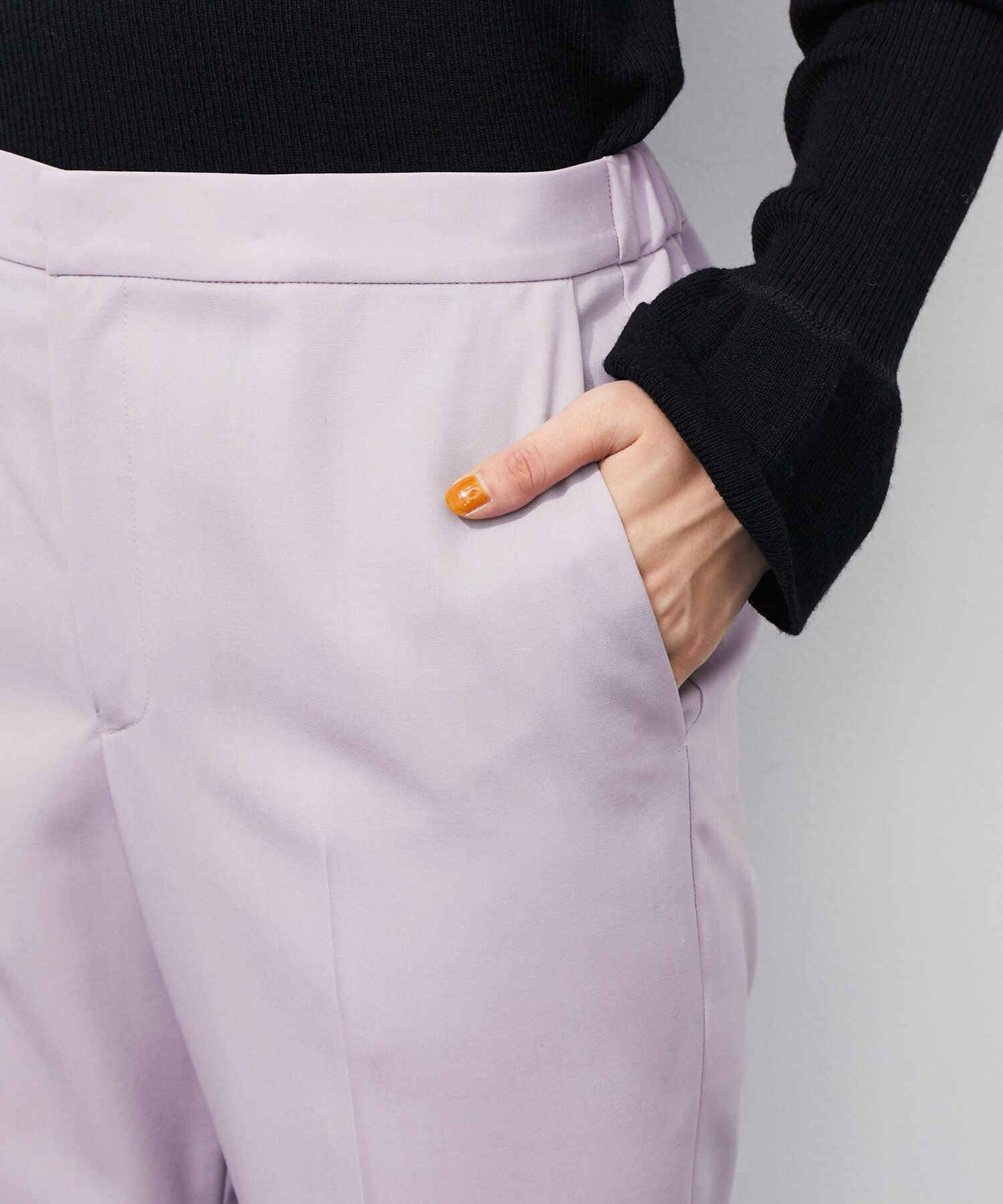 ADAM ET ROPE'「《SETアイテム》インサイドスリットスラックス」|スラックス|