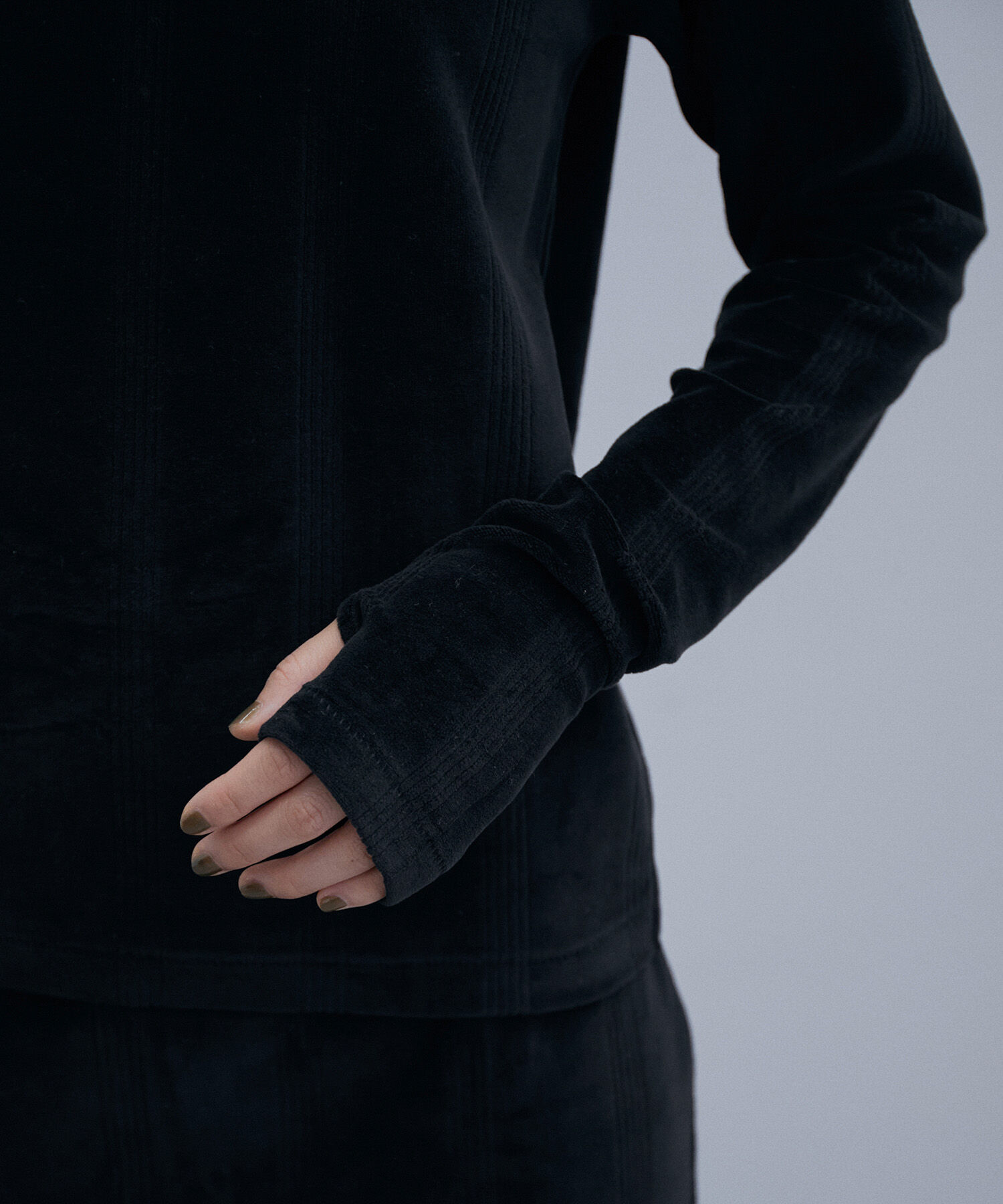 ADAM ET ROPE'「【Miller】別注 ベロア LONG SLEEVE TEE」|Tシャツ・カットソー|