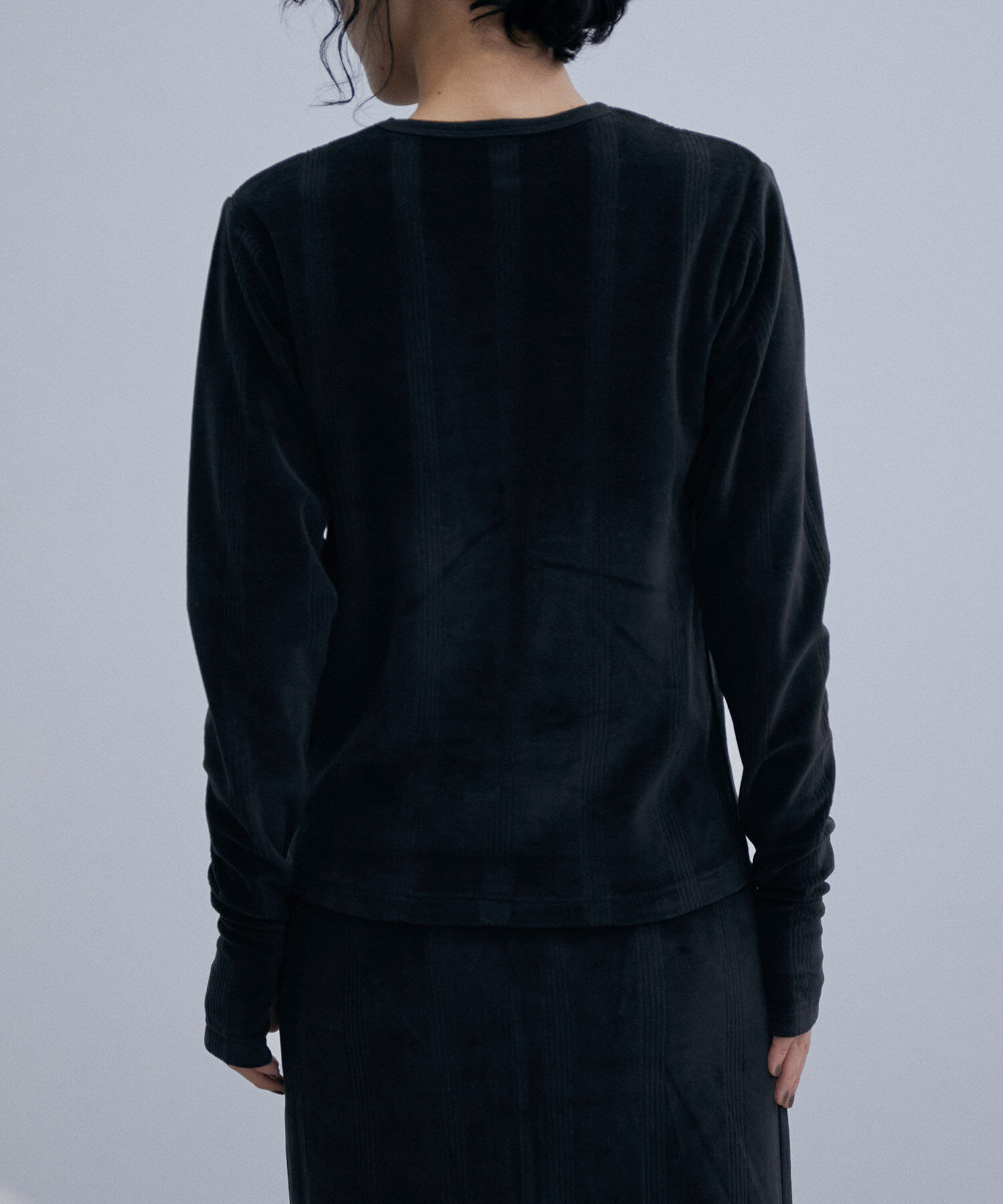 ADAM ET ROPE'「【Miller】別注 ベロア LONG SLEEVE TEE」|Tシャツ・カットソー|