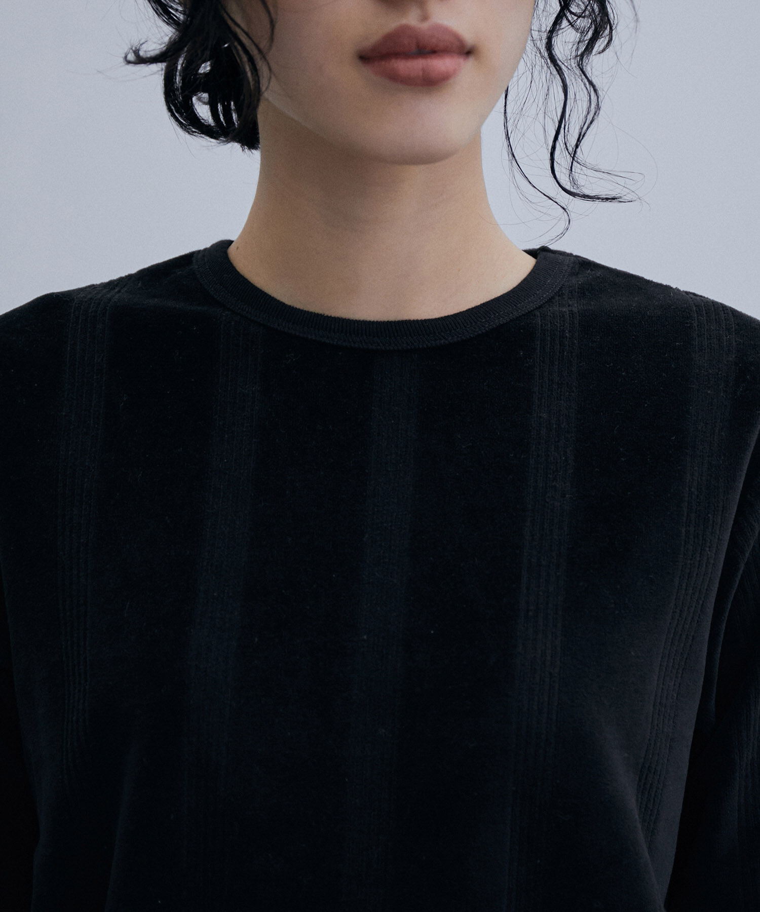 ADAM ET ROPE'「【Miller】別注 ベロア LONG SLEEVE TEE」|Tシャツ・カットソー|