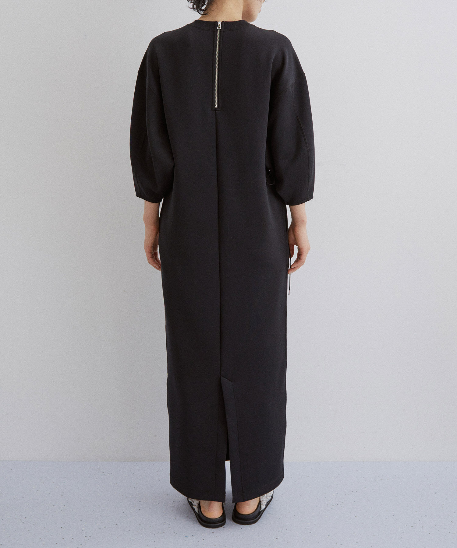 ADAM ET ROPE'「ハーフスリーブドロストワンピース」|ワンピース|