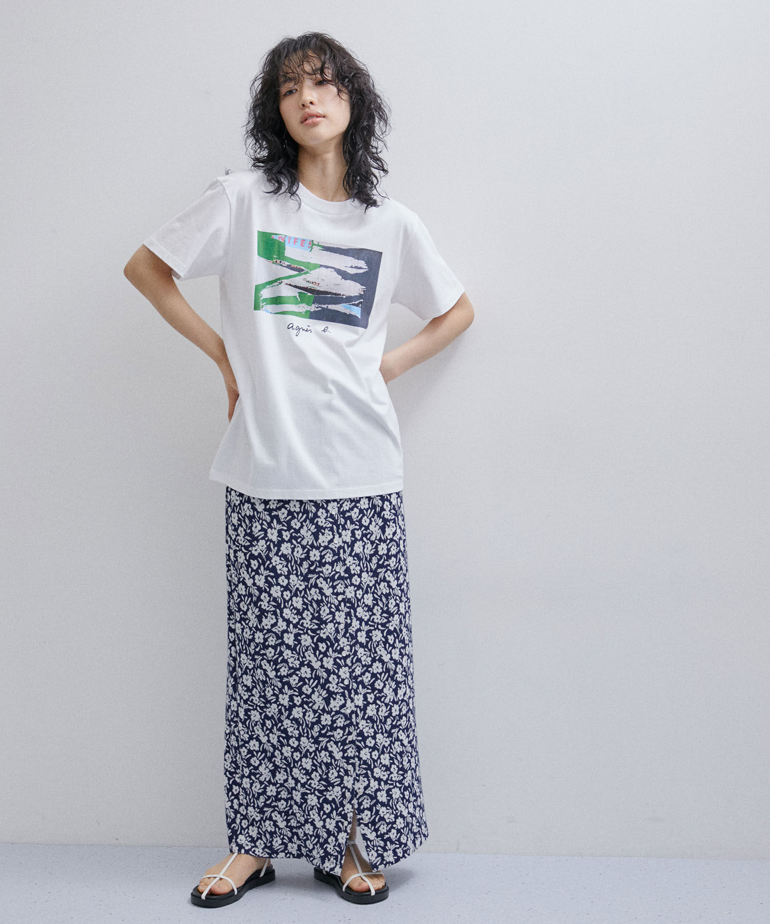 ADAM ET ROPE'「【agnes b. pour ADAM ET ROPE'】PHOTO TEE」|Tシャツ・カットソー|
