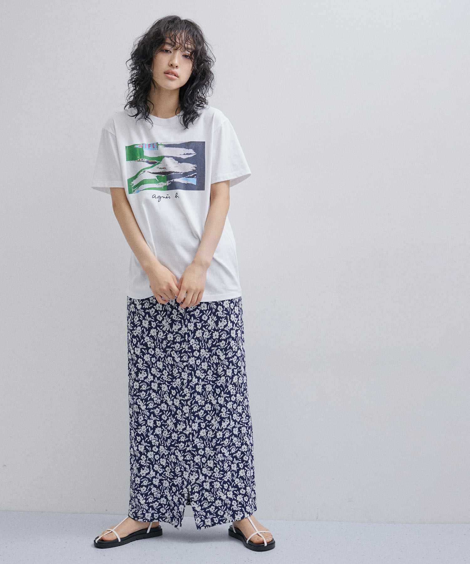 ADAM ET ROPE'「【agnes b. pour ADAM ET ROPE'】PHOTO TEE」|Tシャツ・カットソー|