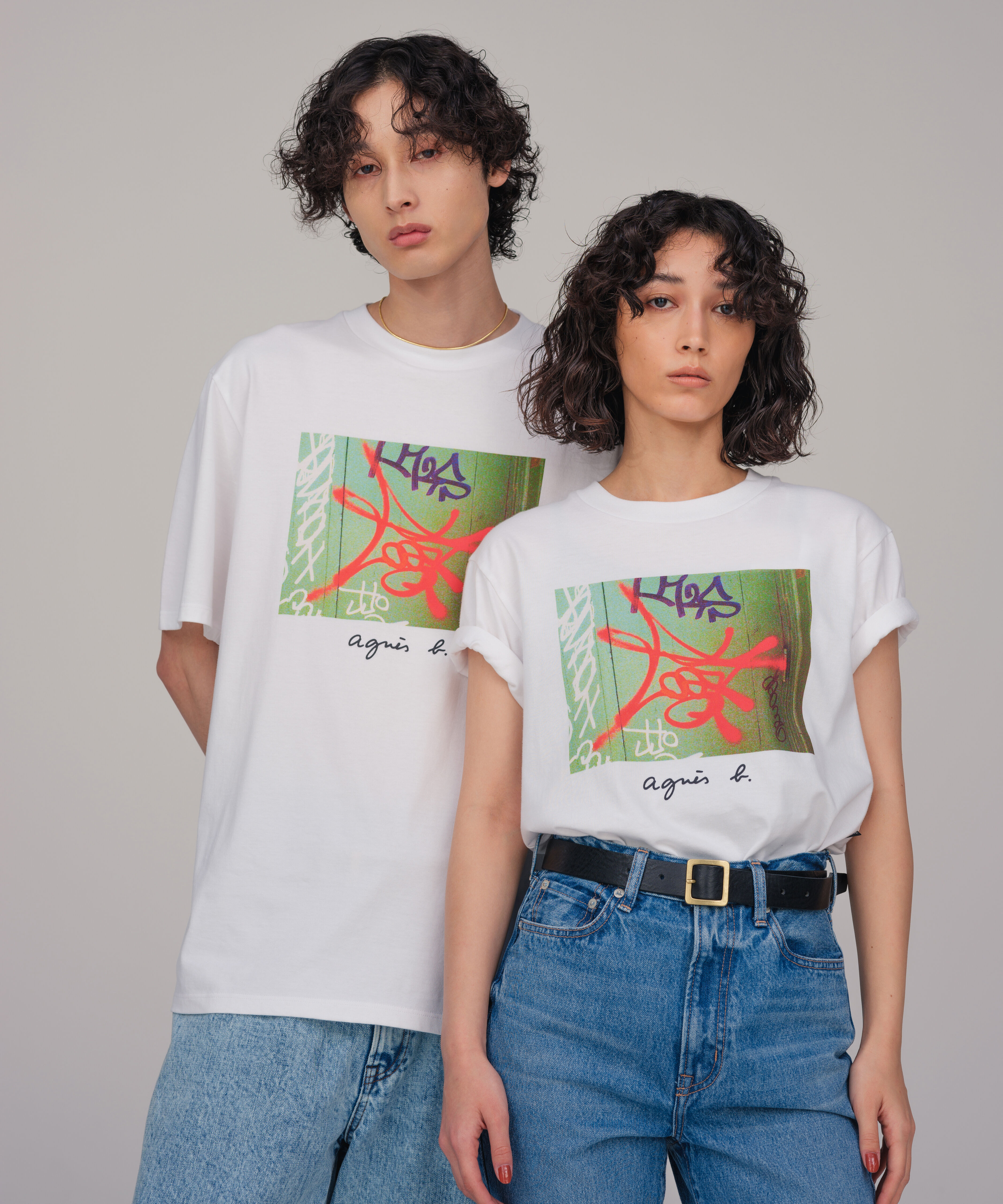 ADAM ET ROPE'「【agnes b. pour ADAM ET ROPE'】PHOTO TEE」|Tシャツ・カットソー|