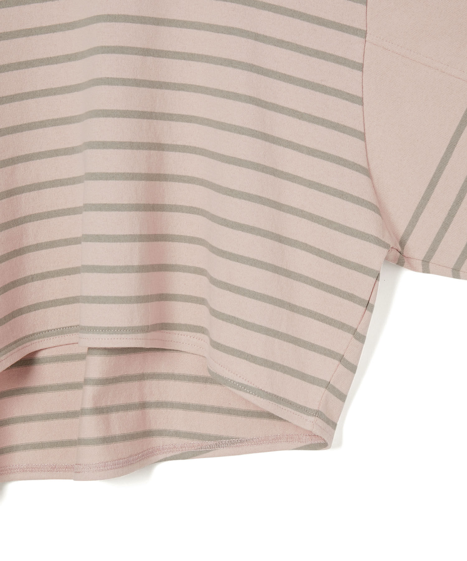 ADAM ET ROPE'「【WEB限定・一部公式サイト限定カラー】バスクボーダーカフスパールTEE」|Tシャツ・カットソー|