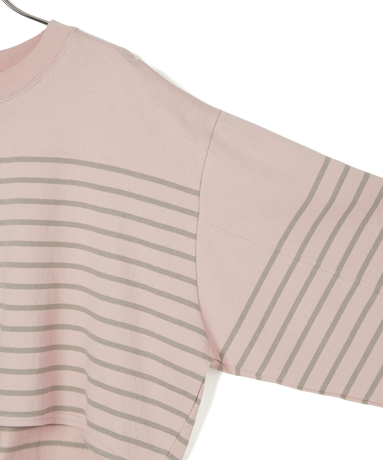 ADAM ET ROPE'「【WEB限定・一部公式サイト限定カラー】バスクボーダーカフスパールTEE」|Tシャツ・カットソー|