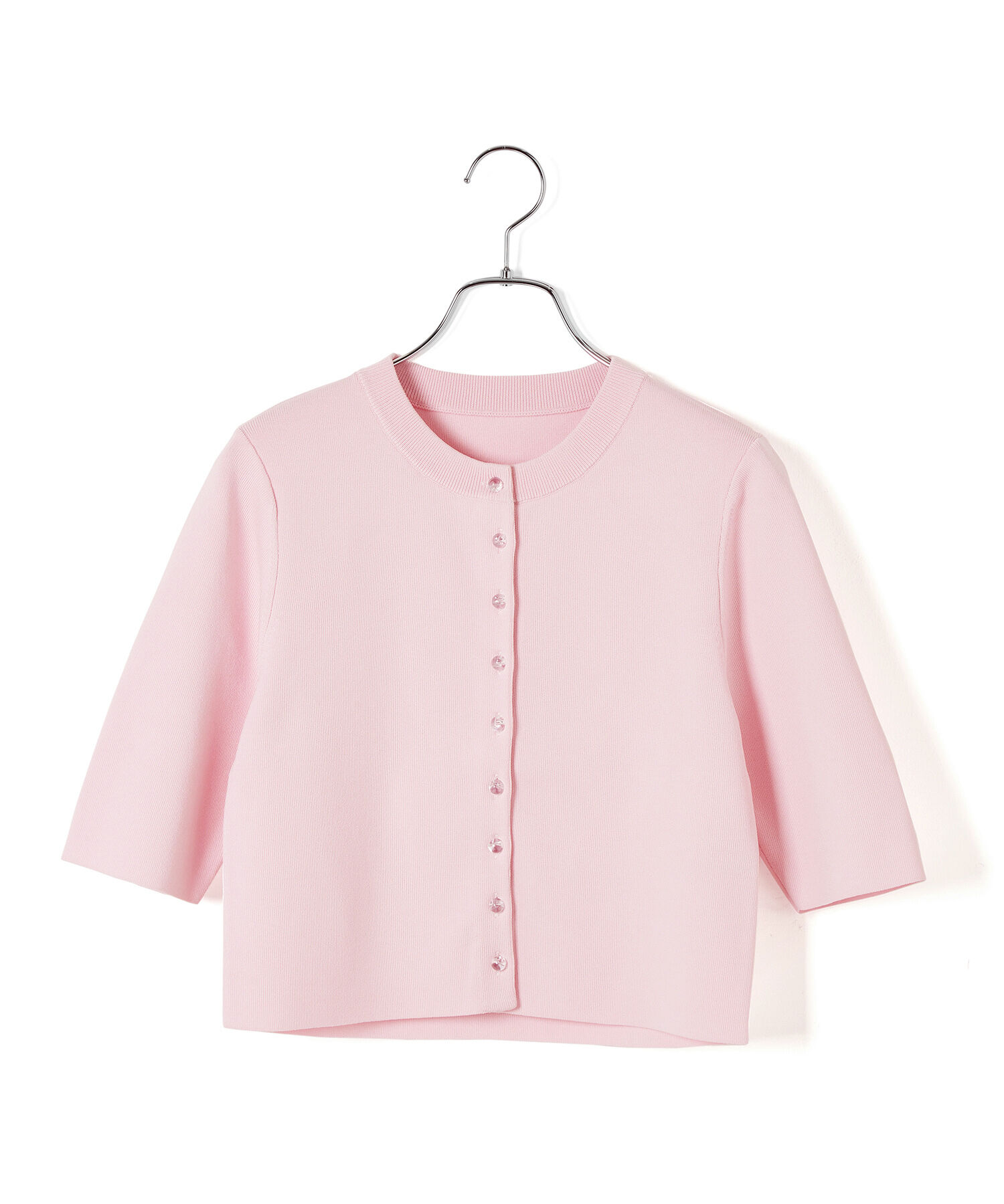 ADAM ET ROPE'「【サステナブル・洗える】クールタッチニットカーディガン」|カーディガン|