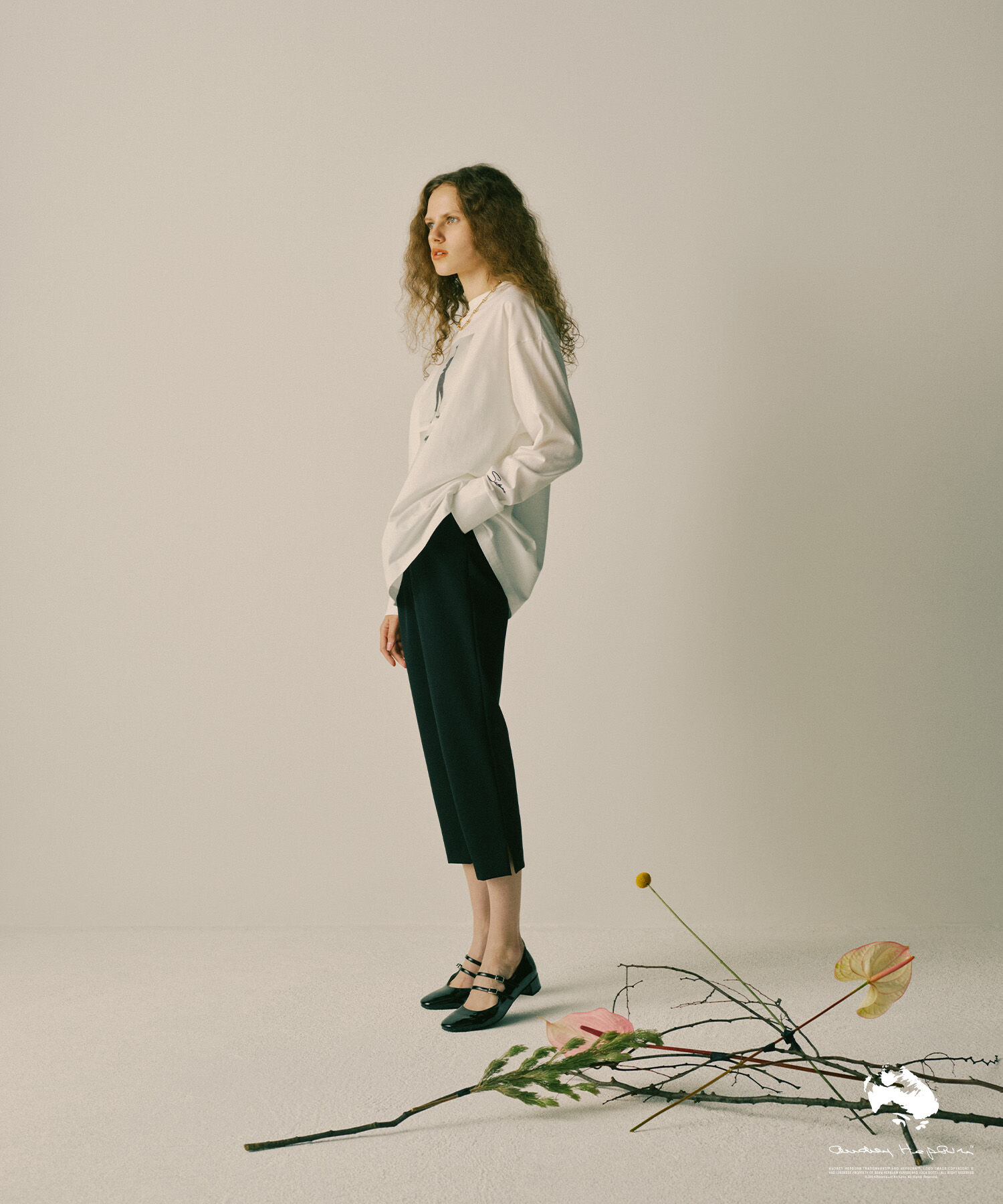 ADAM ET ROPE'「【AUDREY HEPBURN COLLECTION BY JUN】Long sleeve Tee」|Tシャツ・カットソー|