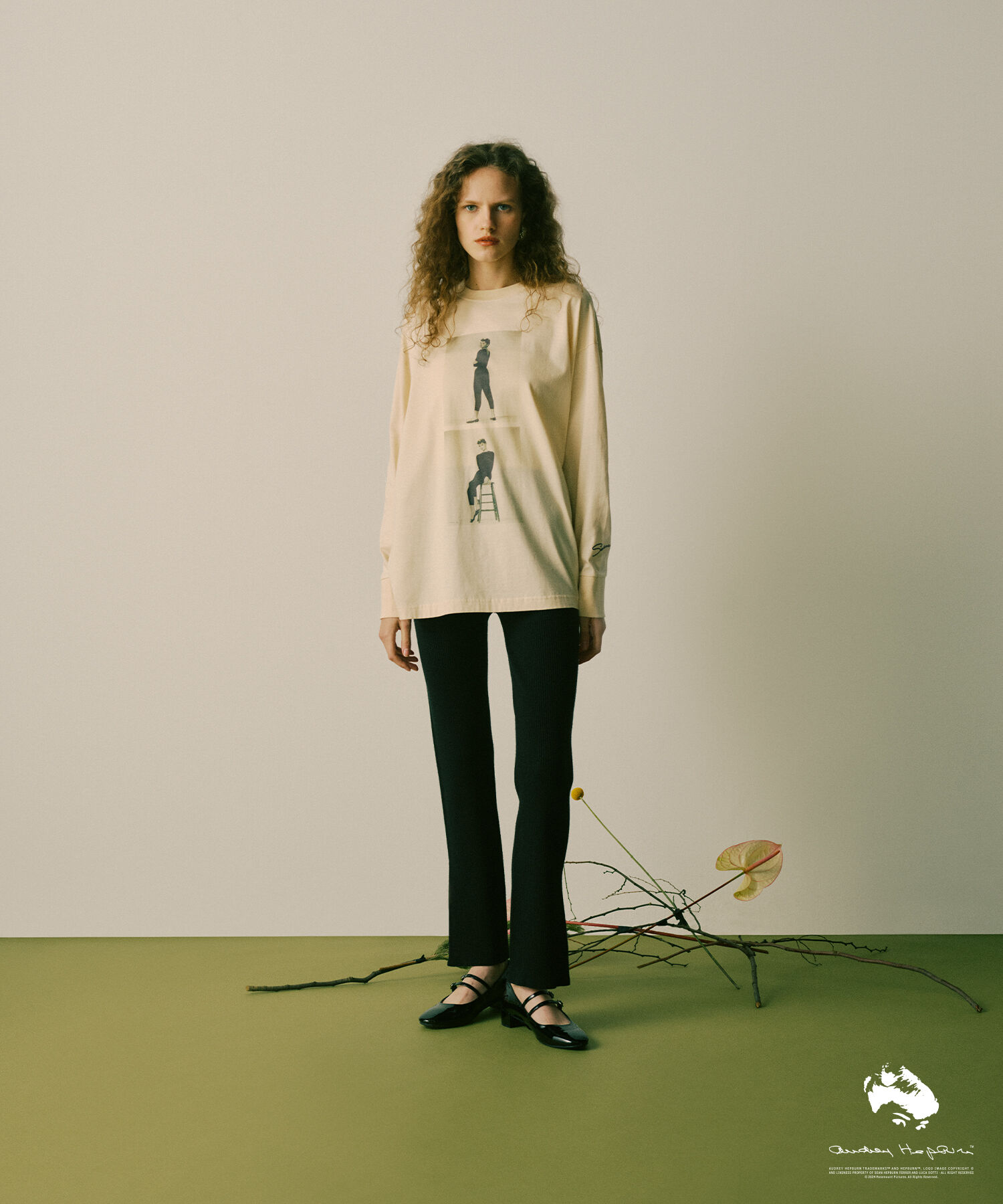 ADAM ET ROPE'「【AUDREY HEPBURN COLLECTION BY JUN】Long sleeve Tee」|Tシャツ・カットソー|