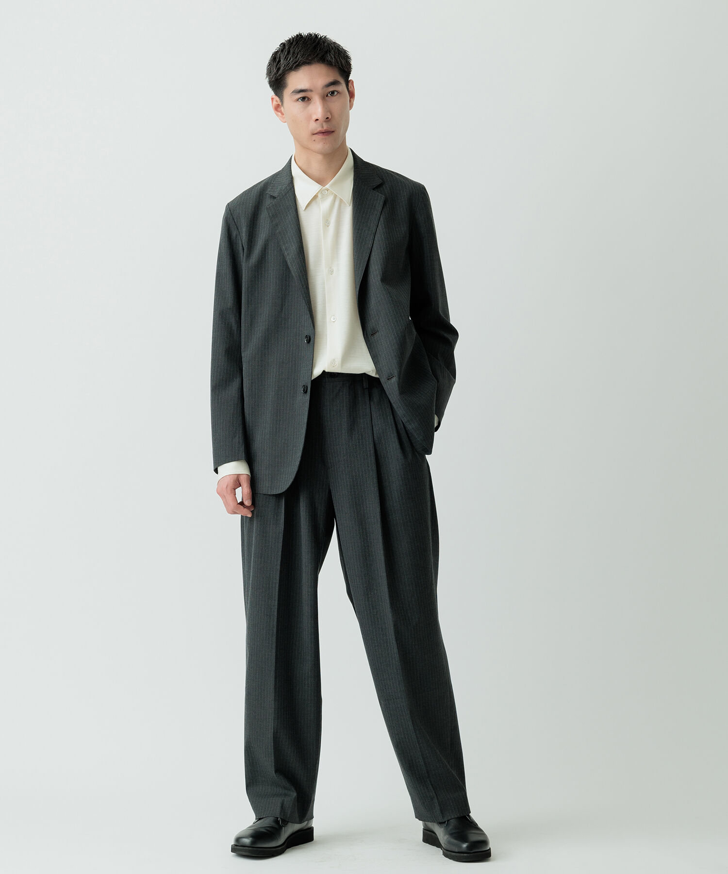 ADAM ET ROPE'「【Chambrer】リラックス テーラード イージー ジャケット / シーズンレス / セットアップ対応」|テーラードジャケット|