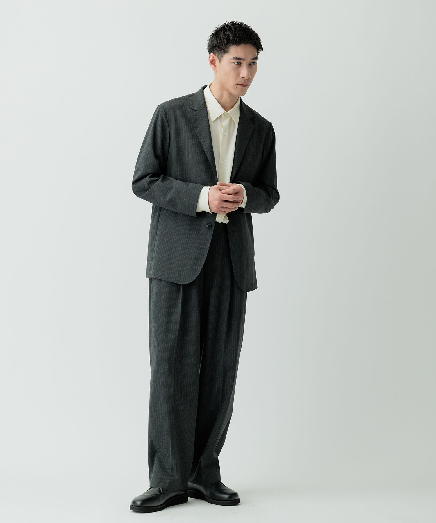 ADAM ET ROPE'「【Chambrer】リラックス テーラード イージー ジャケット / シーズンレス / セットアップ対応」|テーラードジャケット|