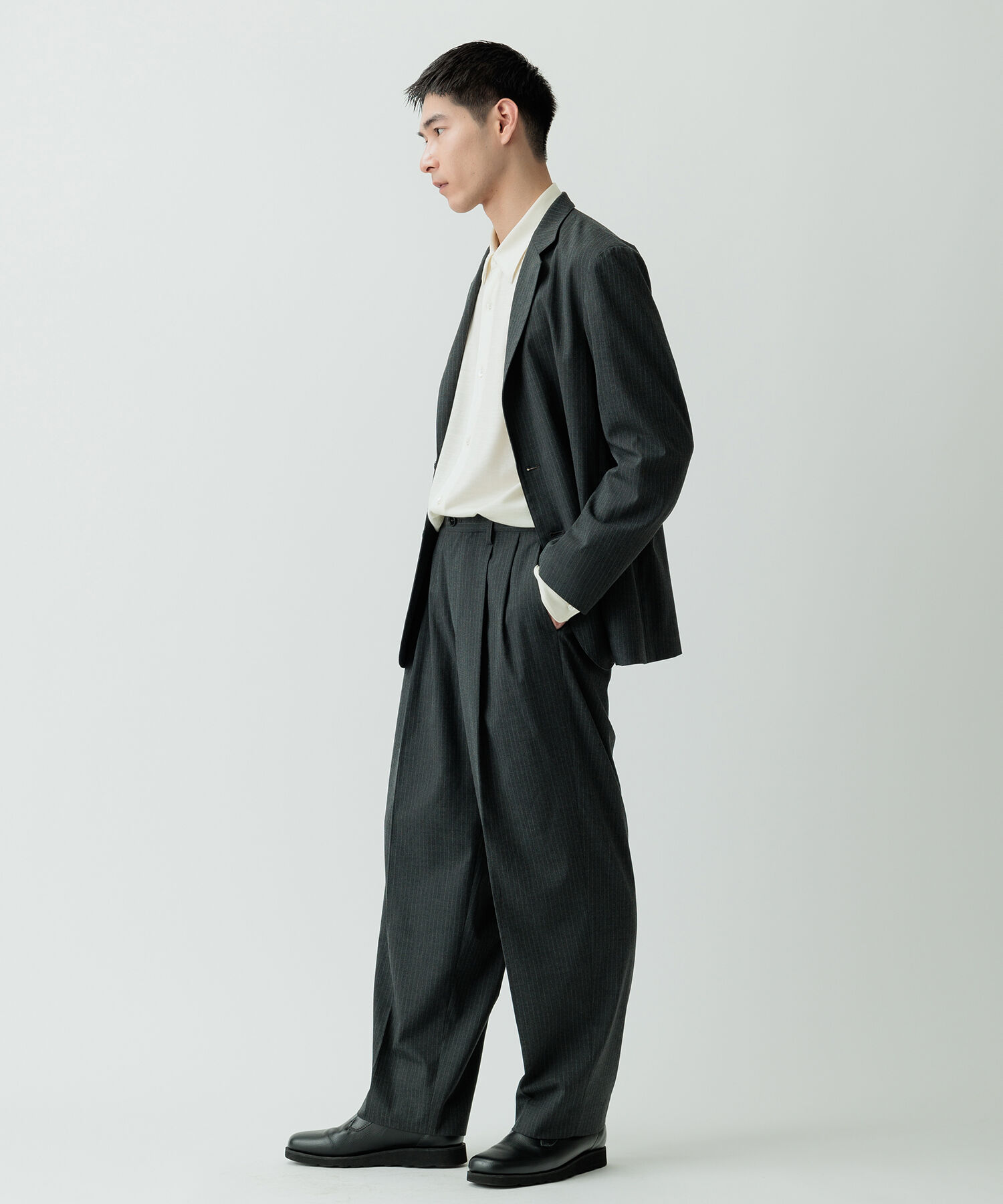 ADAM ET ROPE'「【Chambrer】リラックス テーラード イージー ジャケット / シーズンレス / セットアップ対応」|テーラードジャケット|