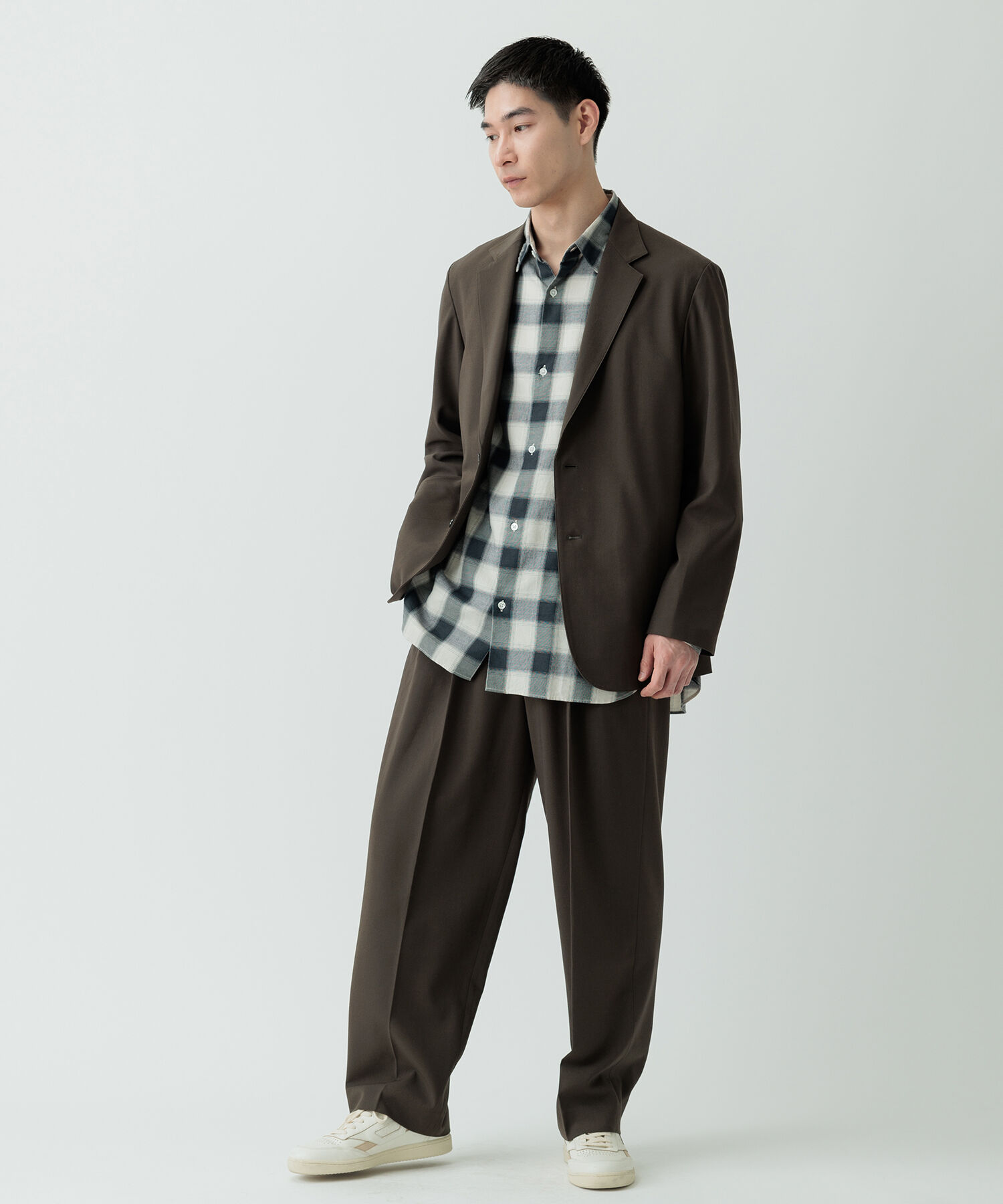 ADAM ET ROPE'「【Chambrer】リラックス テーラード イージー ジャケット / シーズンレス / セットアップ対応」|テーラードジャケット|