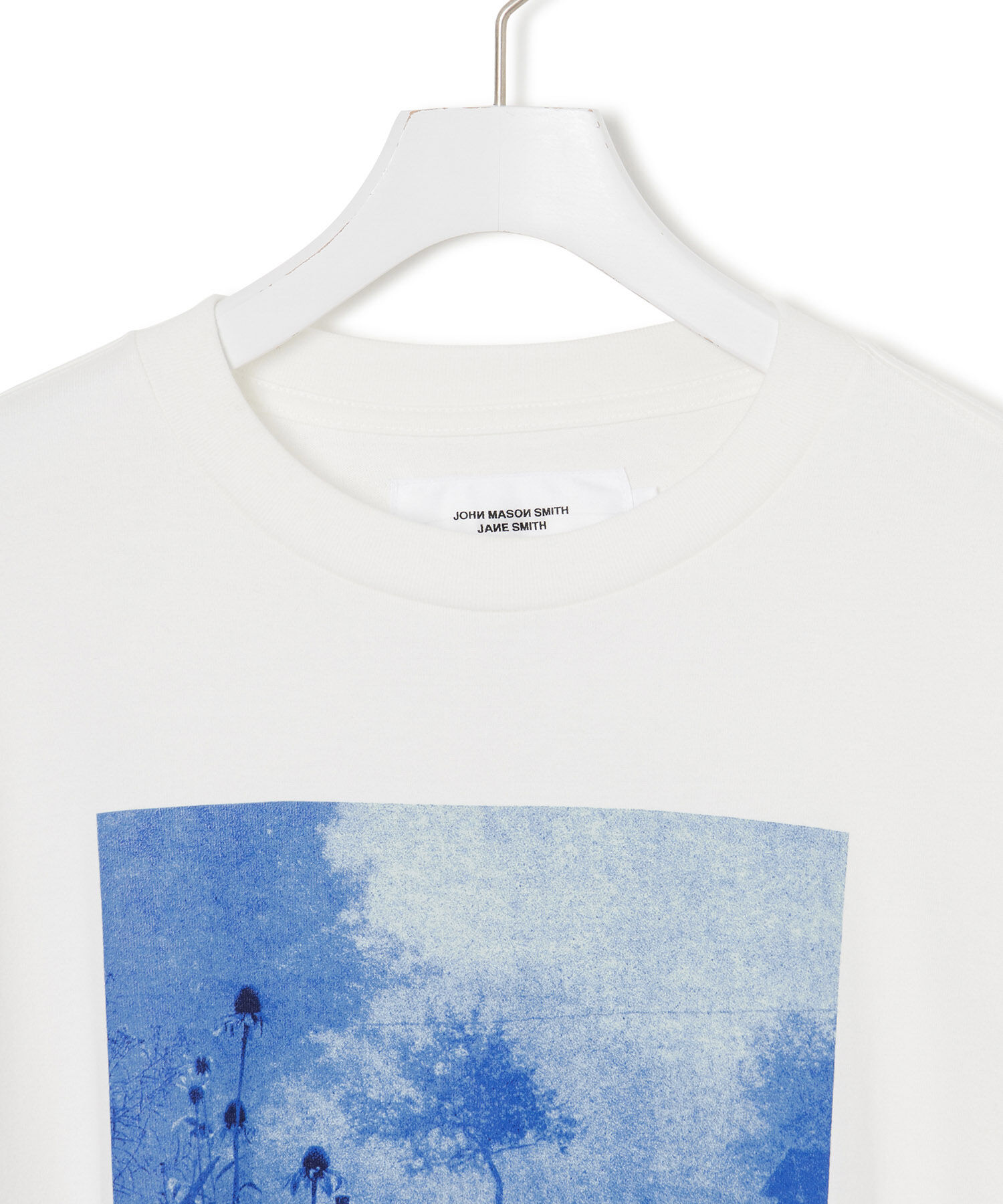 ADAM ET ROPE'「【JANE SMITH】TIM BARBER choke cherry / blue L/S T-SHIRT 」|Tシャツ・カットソー|