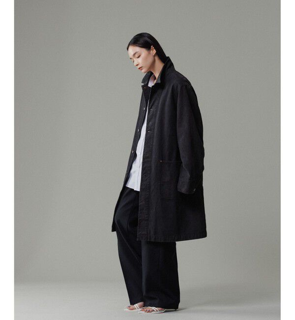 ADAM ET ROPE'「フェード ダック ショップコート」|ステンカラーコート|