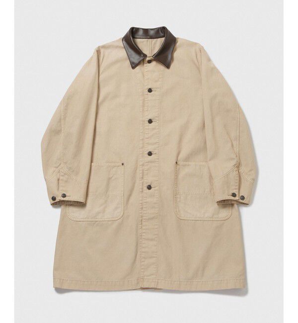 ADAM ET ROPE'「フェード ダック ショップコート」|ステンカラーコート|