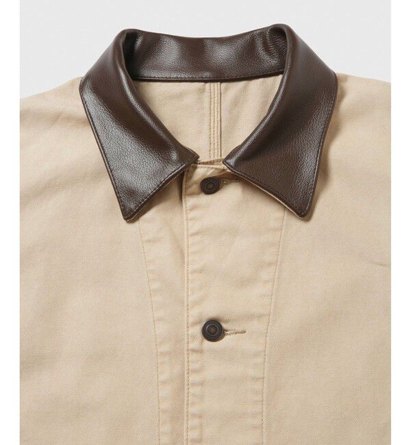 ADAM ET ROPE'「フェード ダック ショップコート」|ステンカラーコート|