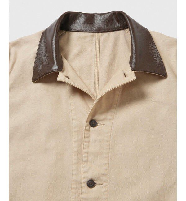 ADAM ET ROPE'「フェード ダック ショップコート」|ステンカラーコート|