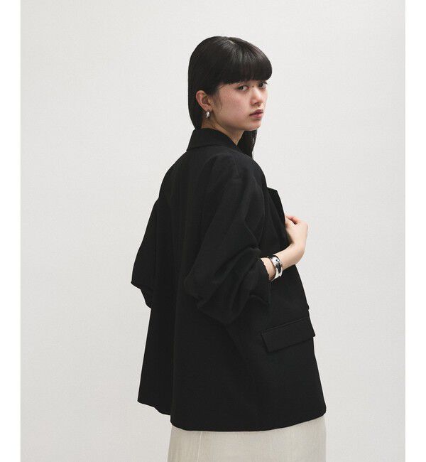 ADAM ET ROPE'「【サステナブル】ドロップショルダージャケット」|テーラードジャケット|