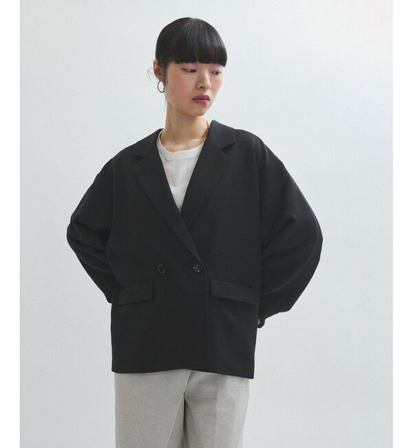 ADAM ET ROPE'「【サステナブル】ドロップショルダージャケット」|テーラードジャケット|