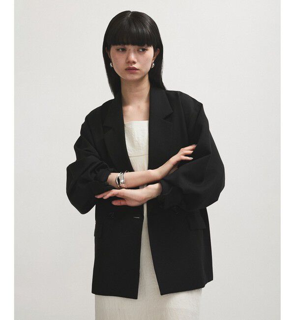 ADAM ET ROPE'「【サステナブル】ドロップショルダージャケット」|テーラードジャケット|