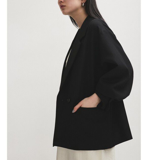 ADAM ET ROPE'「【サステナブル】ドロップショルダージャケット」|テーラードジャケット|