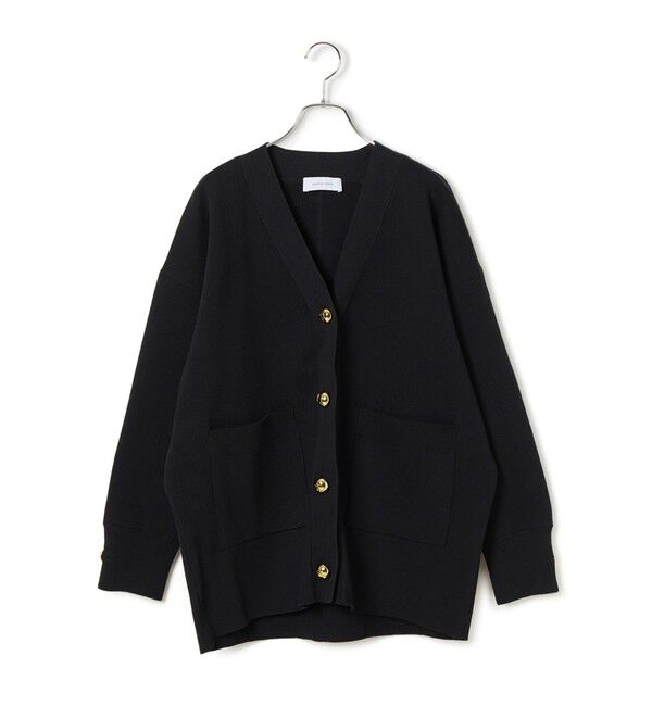 ADAM ET ROPE'「【再入荷】・【サステナブル】ロゴボタンミドルカーディガン」|カーディガン|