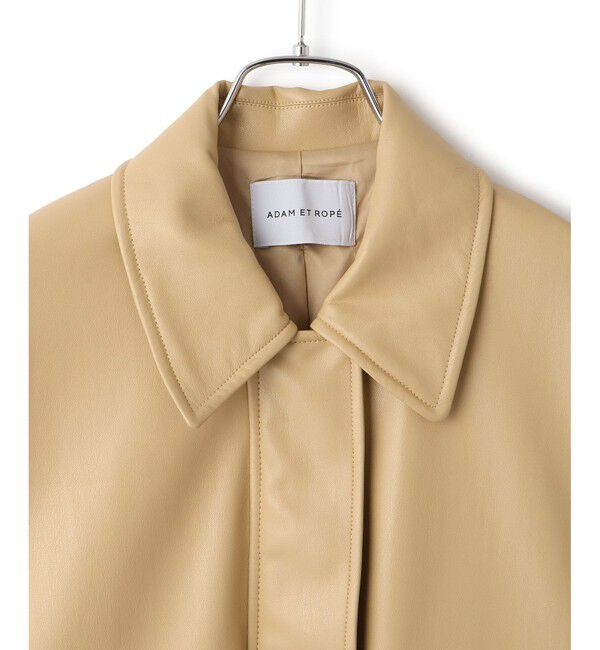 ADAM ET ROPE'「シンセティックレザーブルゾン」|ブルゾン・スタジャン|