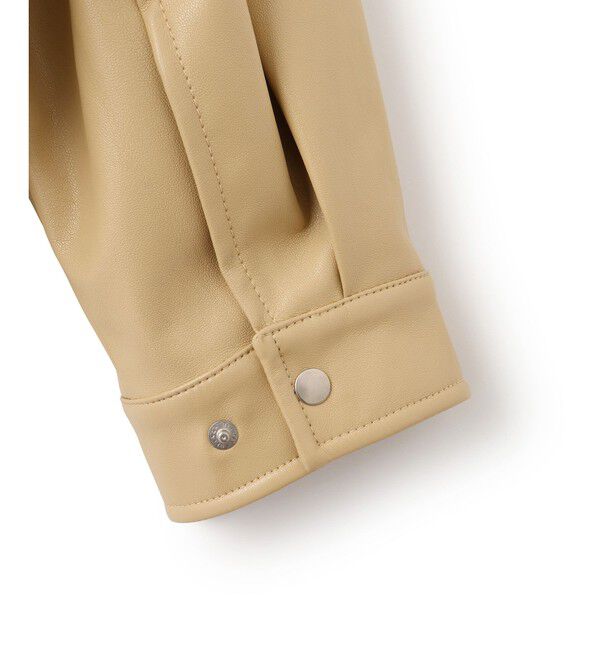 ADAM ET ROPE'「シンセティックレザーブルゾン」|ブルゾン・スタジャン|